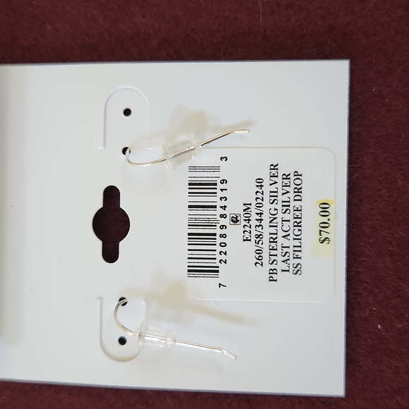 Giani Bernini Filigree Teardrop Drop Earrings - Picture 3 of 4